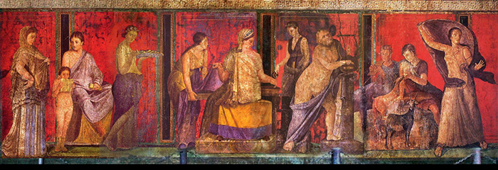 从神话到日常：庞贝壁画的视觉密码