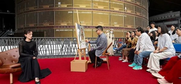 “时代•肖像”展特别活动：庞茂琨现场演示肖像油画写